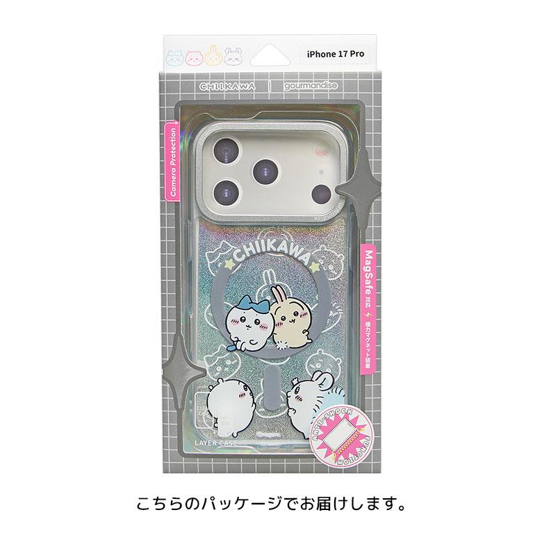 iPhone17Proケース ちいかわ MagSafe対応 Camera Frame クリアケース