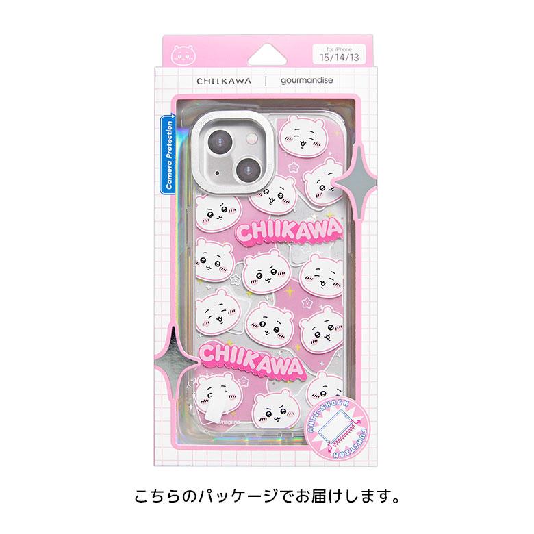 iPhone15 ケースちいかわ Camera Frameクリアケース ソフトカバー