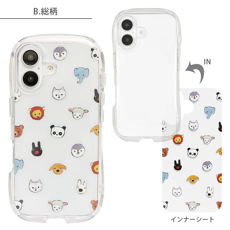 iPhone16 ケース リサとガスパール クリスタルクリアケース ソフトTPU
