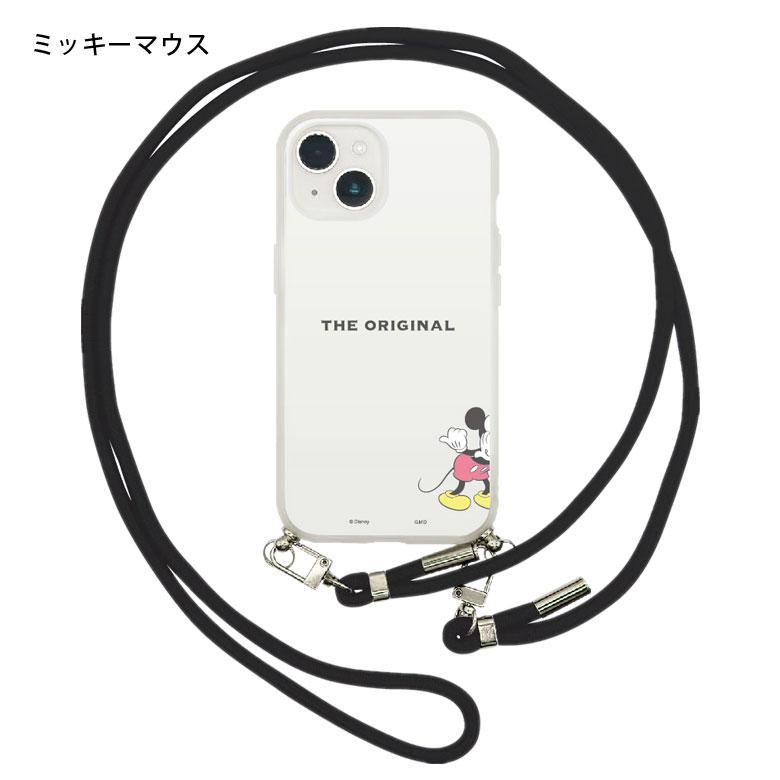 iPhone15 14 13 対応 ケース ディズニー キャラクター ストラップ