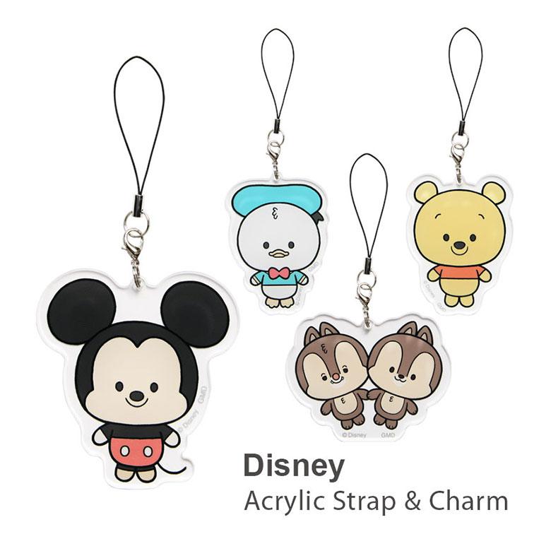 ストラップ ディズニー キャラクター アクリルストラップ L