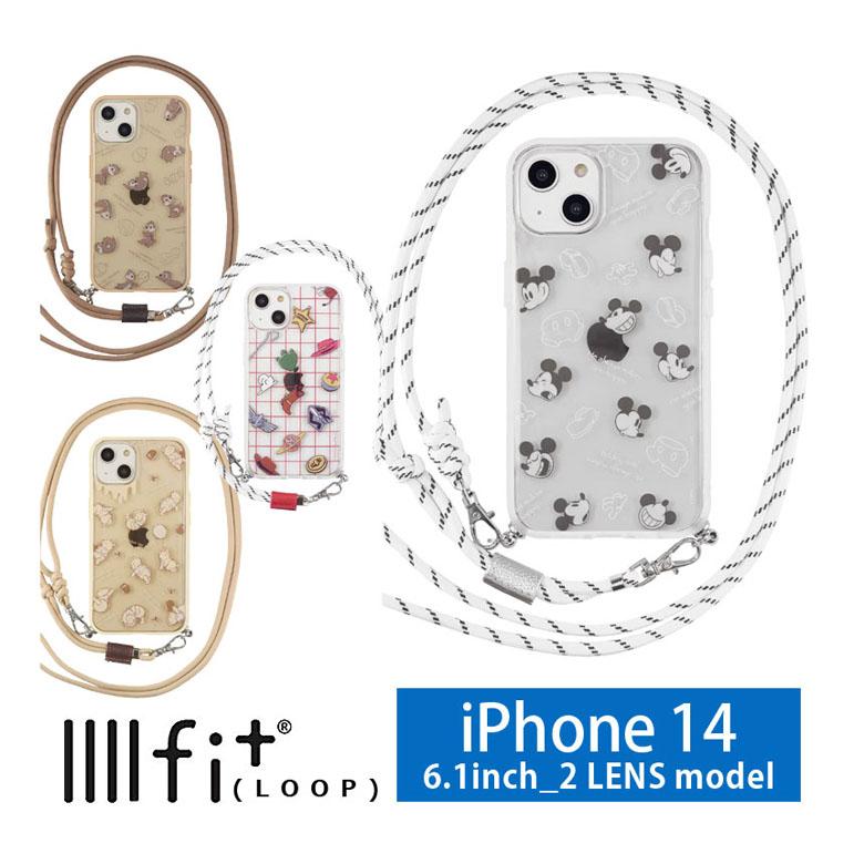 iphone14 ケース ショルダー ディズニー IIIIfit Loop