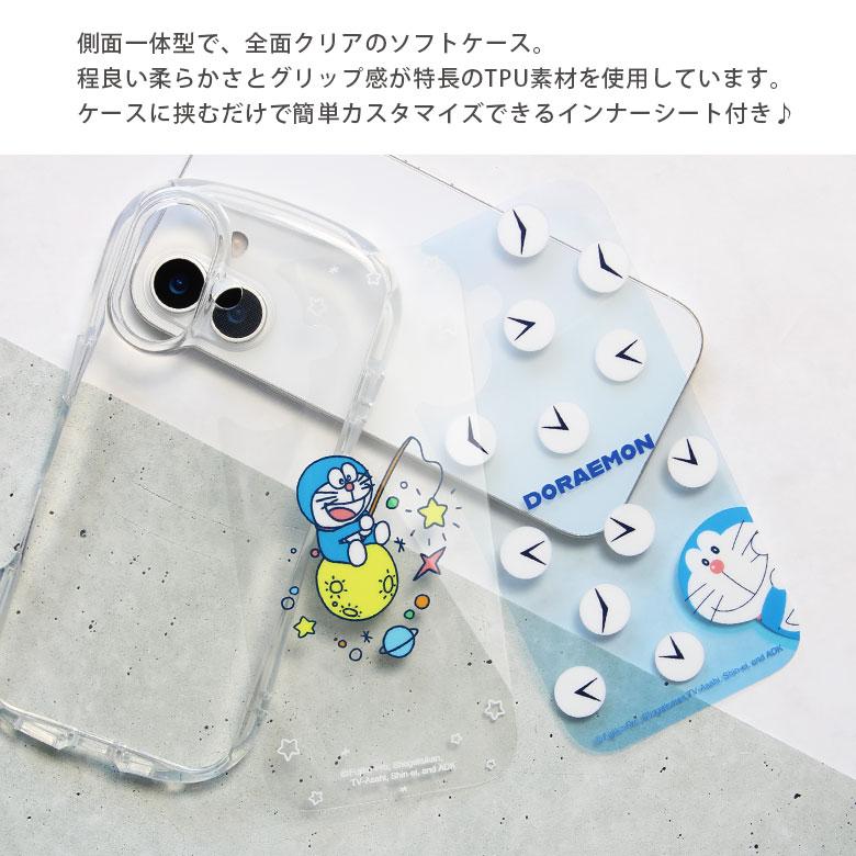 iPhone17 ケース ドラえもん クリスタルクリアケース ソフトTPUカバー
