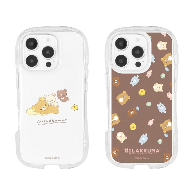 iPhone16Pro ケース クリア リラックマ クリスタルクリアケース ソフト