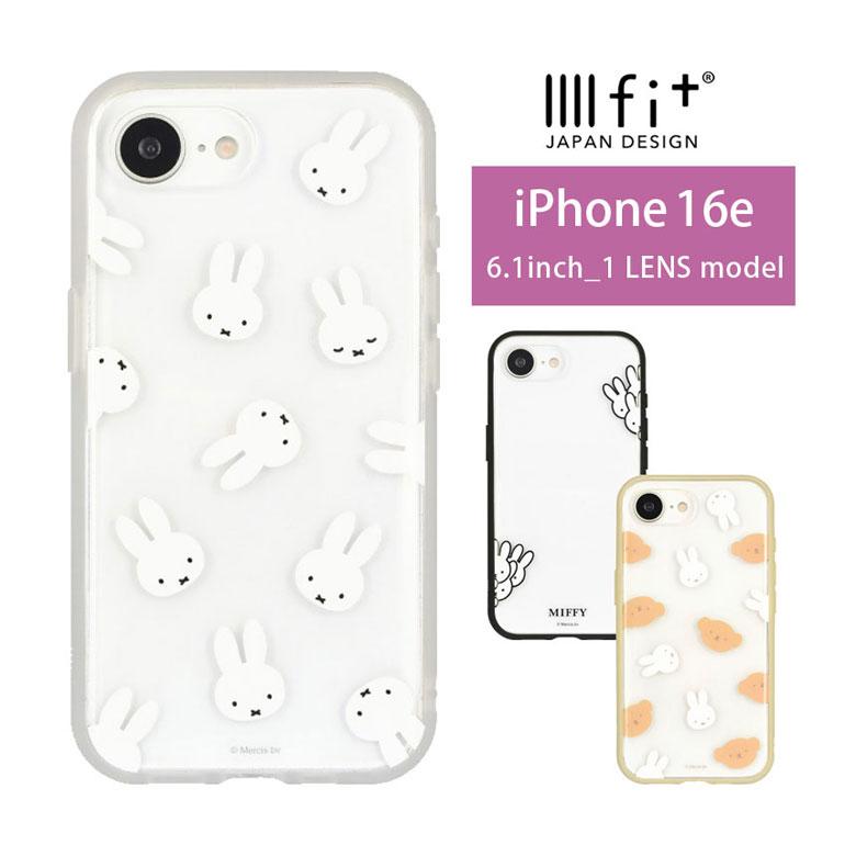 iPhone16e ケース ミッフィー IIIIfit Clear スマホケース アイフォン