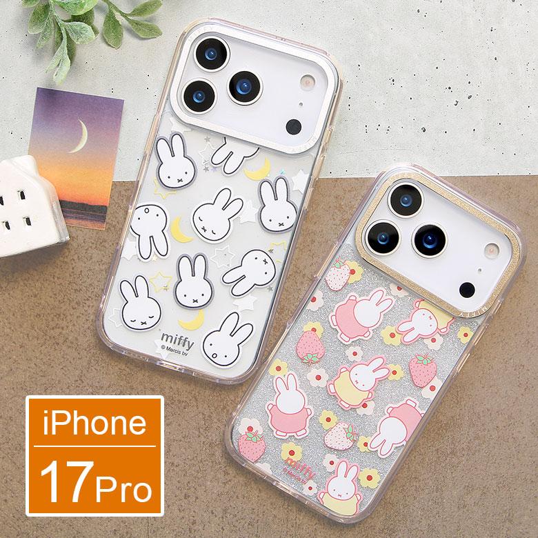 iPhone17Proケース ミッフィー Camera Frameクリアケース ソフトカバー