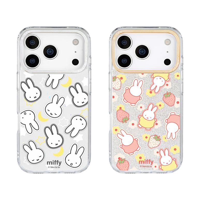 iPhone17Proケース ミッフィー Camera Frameクリアケース ソフトカバー