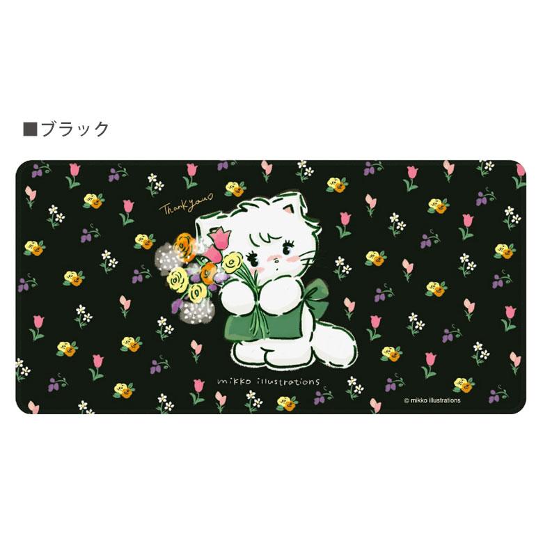 デスクマット 30cm×60cm mikko illustrations 光学式マウス対応 すべり