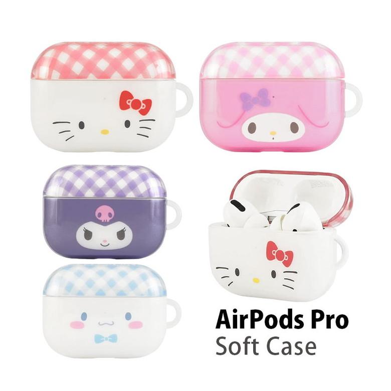 AirPods Pro ケース サンリオ キャラクターズ ソフト クリア キティ