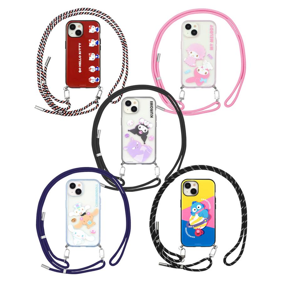 iPhone15 ケース ショルダー サンリオ IIIIfit Loop ストラップ紐付き