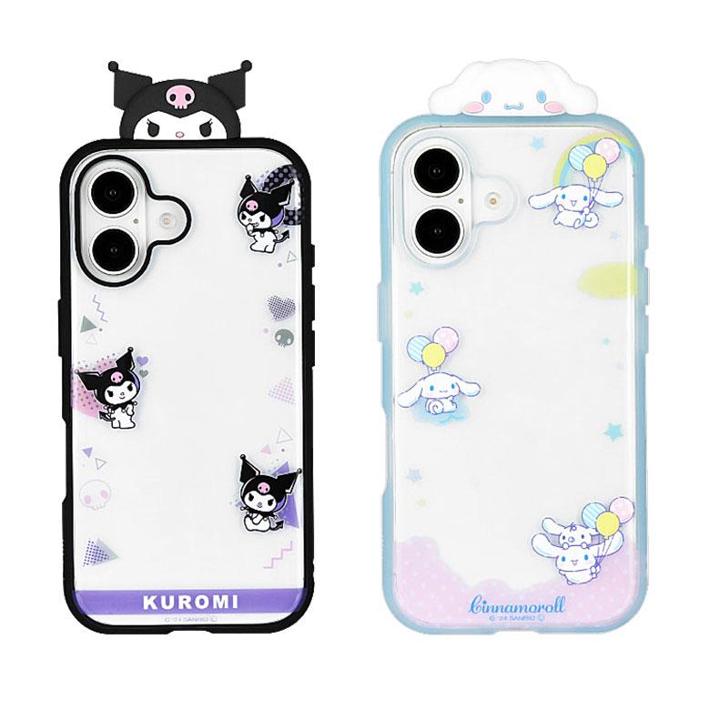 familiar ファミリア スマホケース 3点 サンリオ iPhone16 iPhone16 ケース サンリオキャラクターズ IIIIfit Clear フレーム