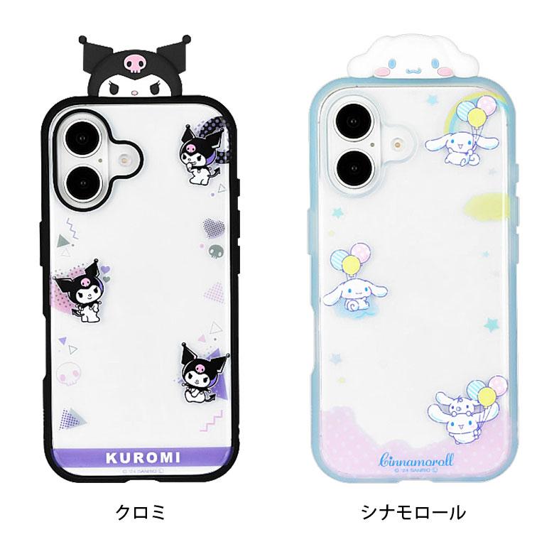 familiar ファミリア スマホケース 3点 サンリオ iPhone16 iPhone16 ケース サンリオキャラクターズ IIIIfit Clear フレーム