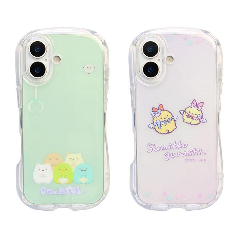iPhone17 ケース すみっコぐらし クリスタルクリアケース ソフトTPU