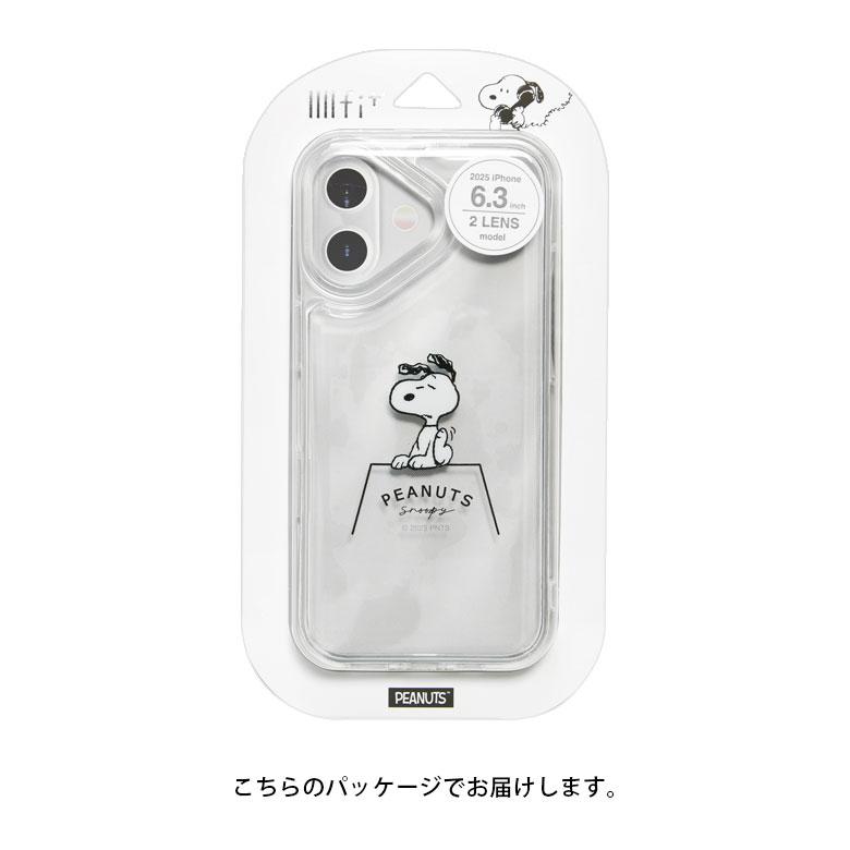 iPhone17 ケース スヌーピー ピーナッツ IIIIfit Clear クリアケース