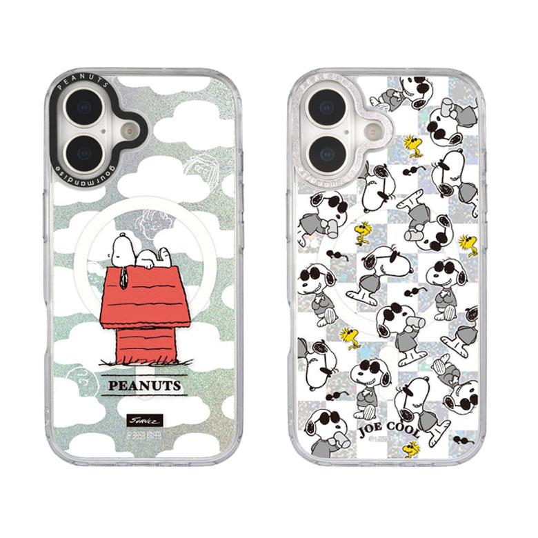 iPhone17 ケース スヌーピー ピーナッツ MagSafe対応 Camera Frame
