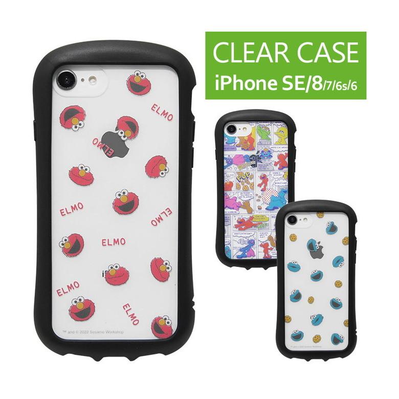 iPhone SE ケース 第2世代 第3世代 セサミストリート クリア iPhone8
