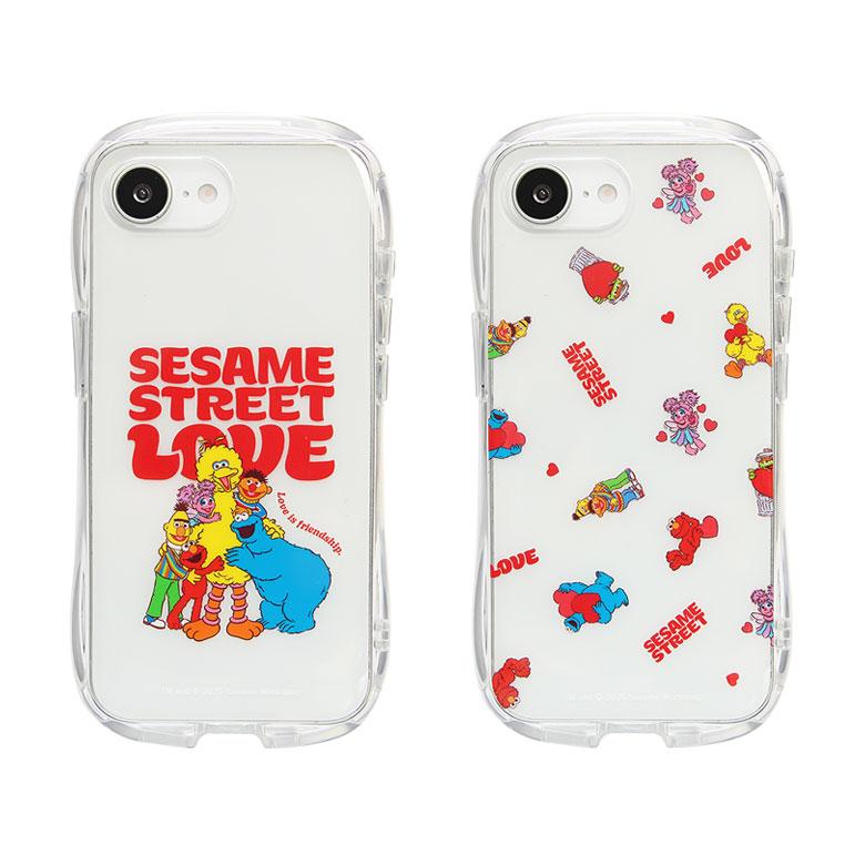 iPhone16e ケース セサミストリート クリスタルクリアケース ソフトTPU