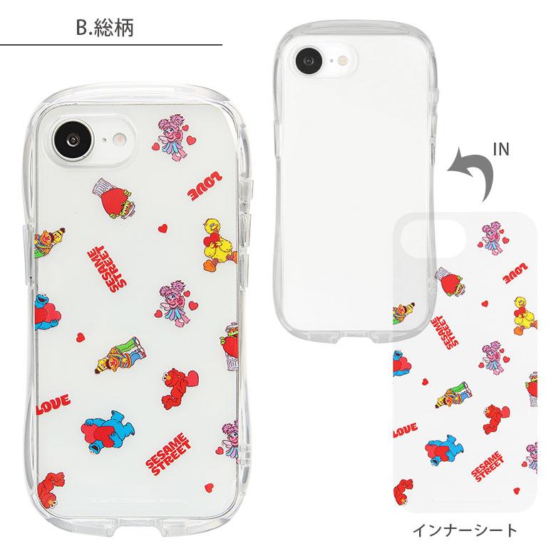 iPhone16e ケース セサミストリート クリスタルクリアケース ソフトTPU