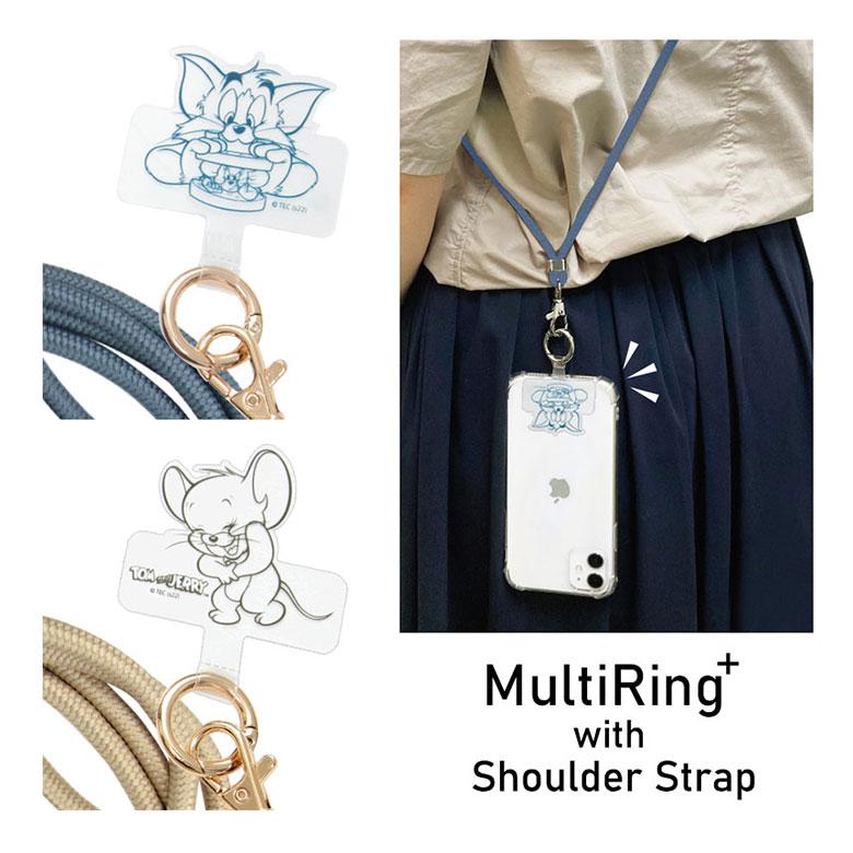 スマホ スマホショルダーストラップ トムとジェリー マルチリング