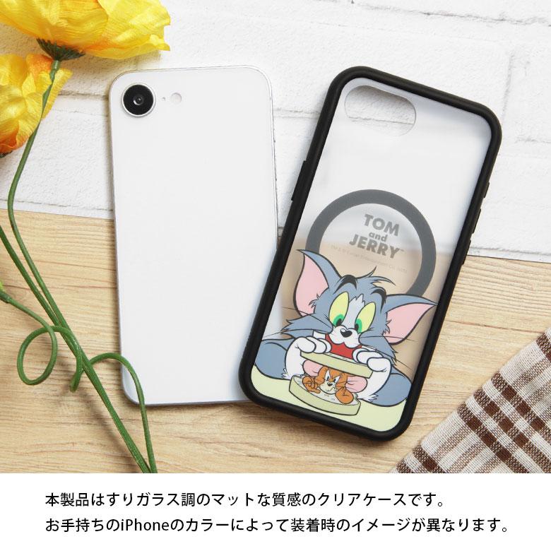 iPhone16e ケース トムとジェリー IIIIfit プランプフレーム クリア