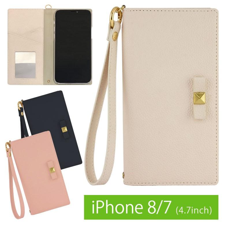 Iphone Se2 ケース Iphone8 ケース Iphone7 手帳型 Veles Elle リボン ミラー付き アイフォンse ケース 第2世代 アイフォン8 ケース Vls 42 スマホケース雑貨モノモード2号店 通販 Yahoo ショッピング