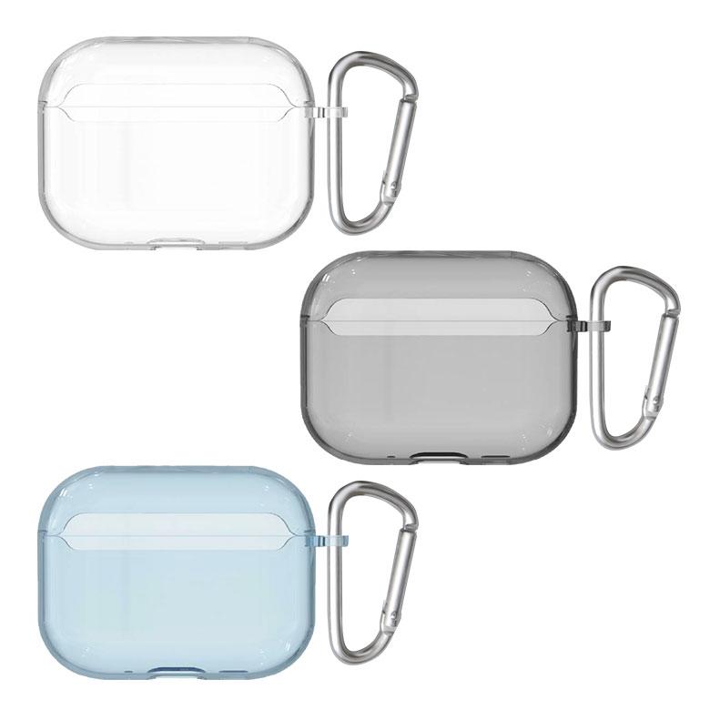 AirPods Pro 3 ケース 第3世代 クリア ソフトケース Air Pods pro 3 クリアケース カラビナ付き エアポッズプロ3 arp-17 |  | 01