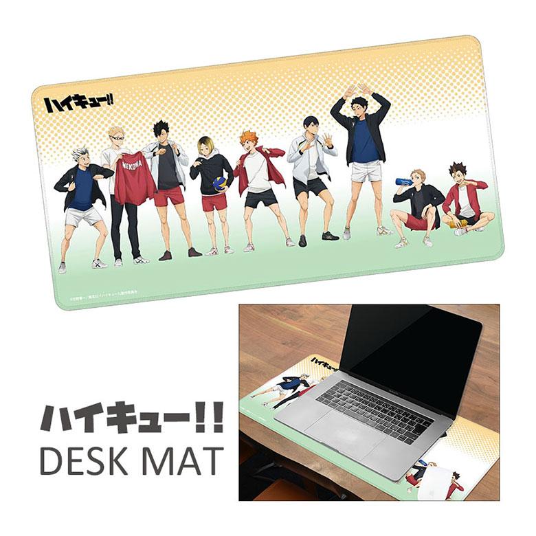 デスクマット 30cm×60cm ハイキュー!! すべり止め 光学式マウス対応