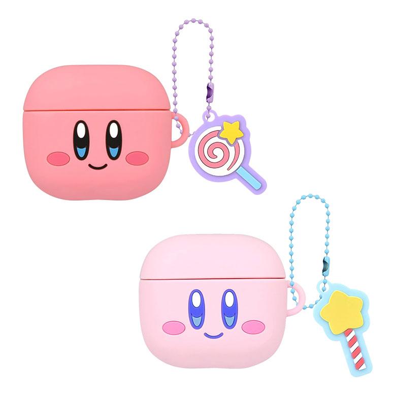 AirPods4 ケース 星のカービィ シリコン ソフト ボールチェーン付き