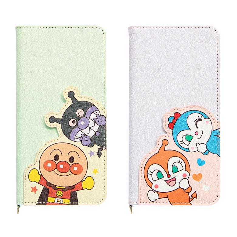 多機種対応 手帳型 ケース それいけ！アンパンマン スマートフォンカバー Lサイズ ポケット付き bsa-01 |  | 01