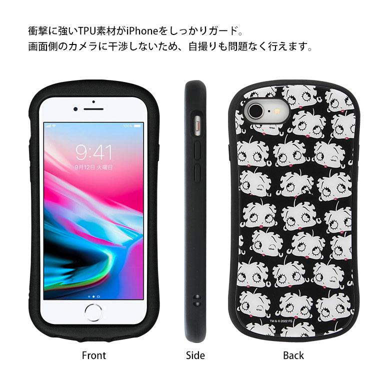 iPhone SE ケース 第2世代 第3世代 ベティ・ブープ ガラス