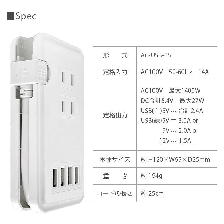 ACタップ USB 4ポート TIGER＆BUNNY2 ポート付き 充電器 コンセント 充電タップ アダプタ コンセント3口 USB QC3.0対応 タイバニ２ btab-04 |  | 07