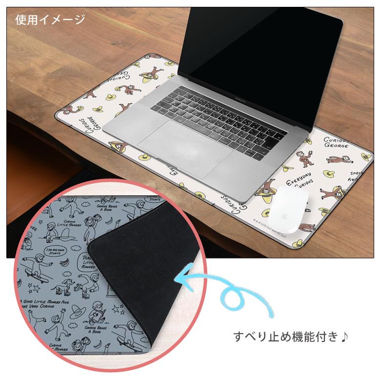 デスクマット キャラクター 30cm×60cm 光学式マウス対応 おさるのジョージ マット cg-49 |  | 03
