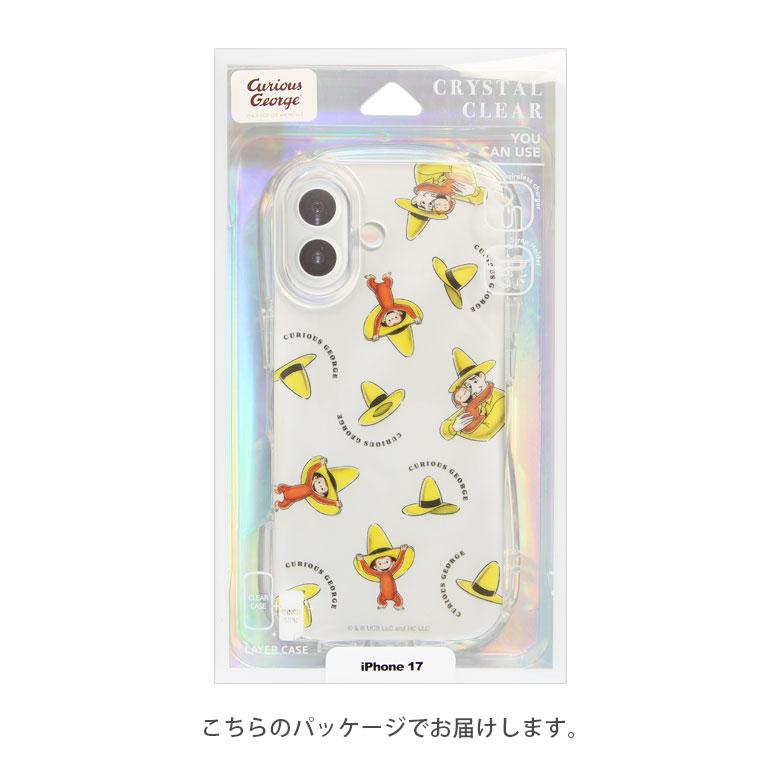 iPhone17 ケース アイフォン17 おさるのジョージ クリスタルクリアケース 透明 クリア TPU ソフトカバー スマホケース 保護ケース cg-52 |  | 08
