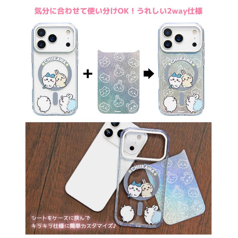 iPhone17Proケース ちいかわ MagSafe対応 Camera Frame クリアケース
