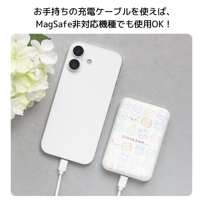 ちいかわ モバイルバッテリー MagSafe 5000mAh ワイヤレス ケーブル どちらでも充電可能 ck-106 |  | 03