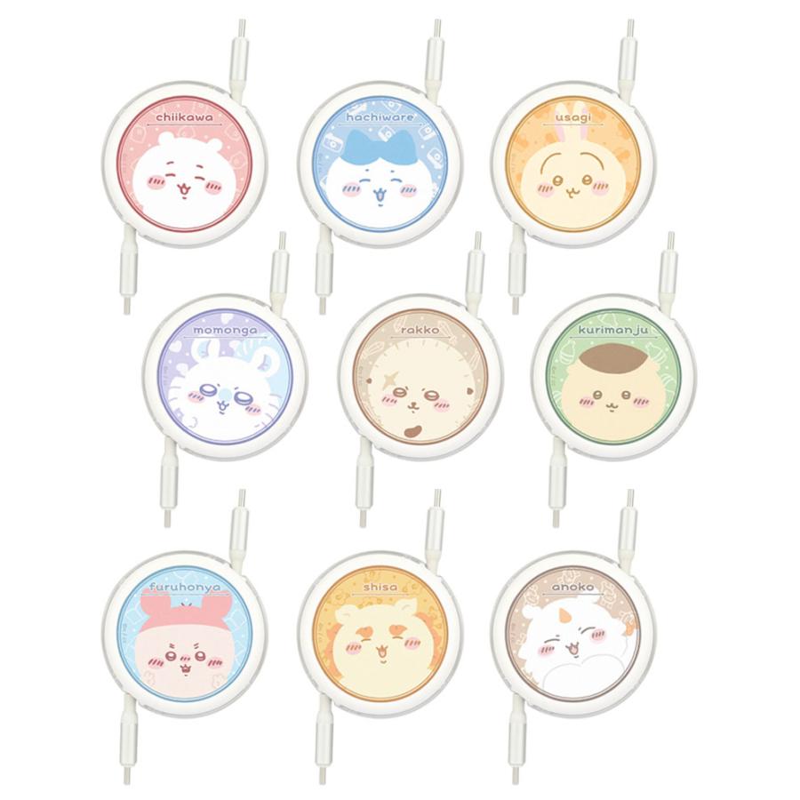 充電ケーブル タイプC ちいかわ Type-C to Type-C リール式 同期 充電コード PD60W 対応 USB2.0　ck-49 |  | 01