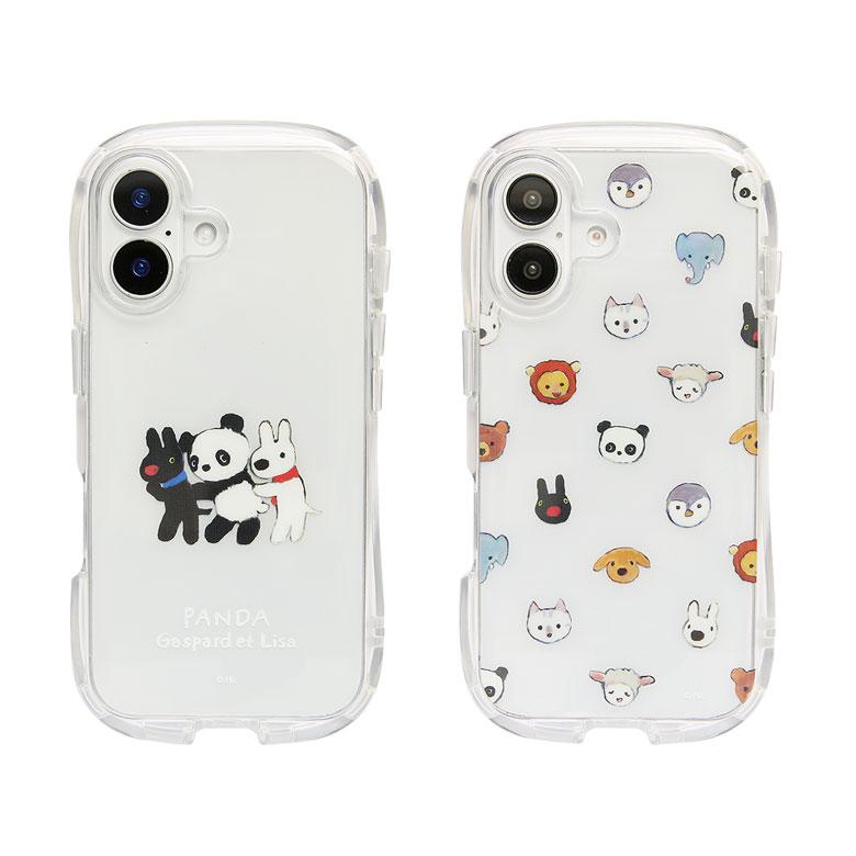 iPhone16 ケース リサとガスパール クリスタルクリアケース ソフトTPU