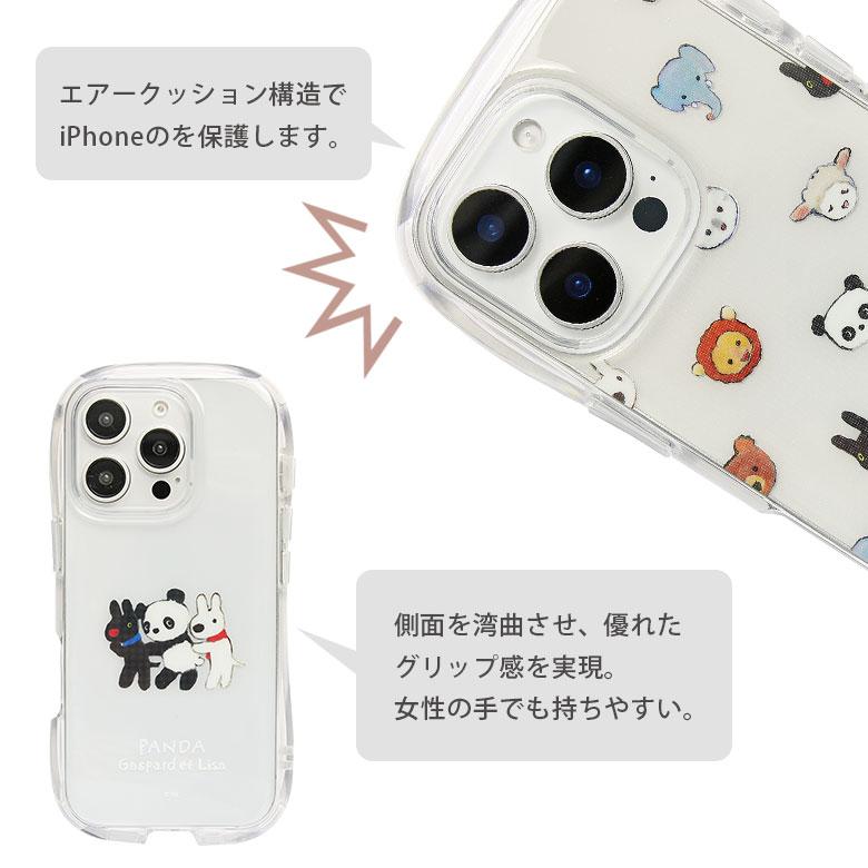iPhone16 Pro ケース リサとガスパール クリスタルクリアケース ソフト