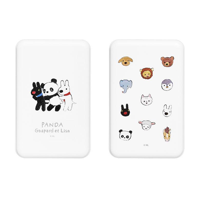 モバイルバッテリー 5000mAh リサとガスパール MagSafe対応 ワイヤレス充電 ケーブル充電 どちらもOK iPhone用 モバイル充電器 cos-182 |  | 01