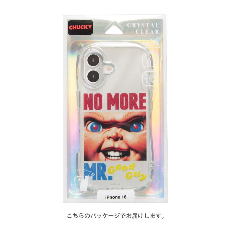 iPhone16 ケースCHUCKY クリスタルクリア ソフト カバー チャッキー