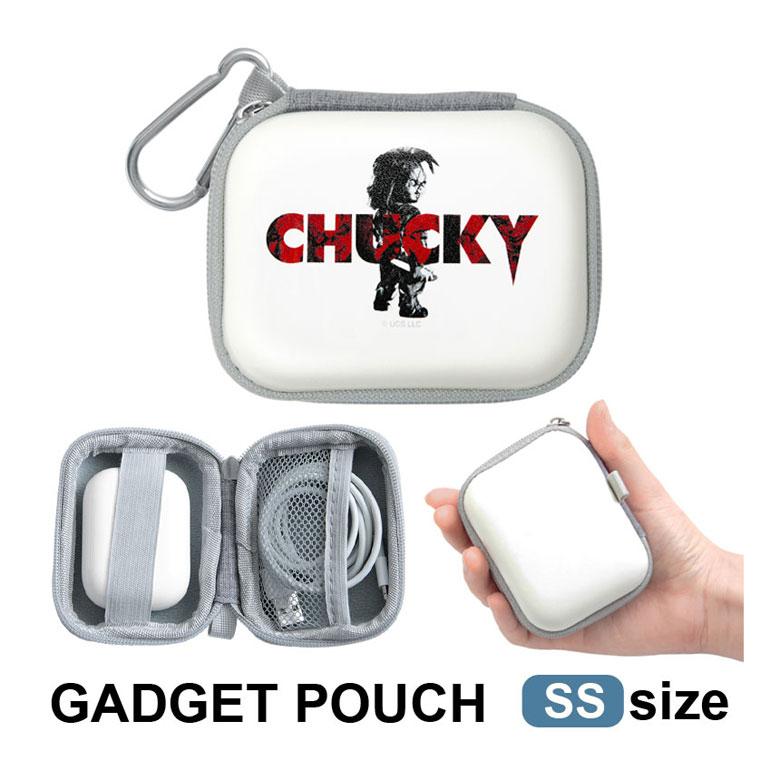 ガジェットポーチ ハード ミニ SS CHUCKY 小物入れ 収納ケース チャッキー ポーチ カラビナ付き ハード ファスナーポーチ 便利 人気作品 雑貨 おしゃれ | 