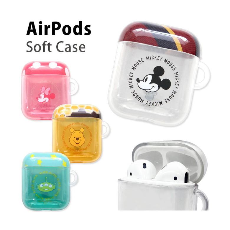 AirPods (税込) ケース ディズニー ソフト Air Pods2 キャラクターおしゃれ クリア 直営店
