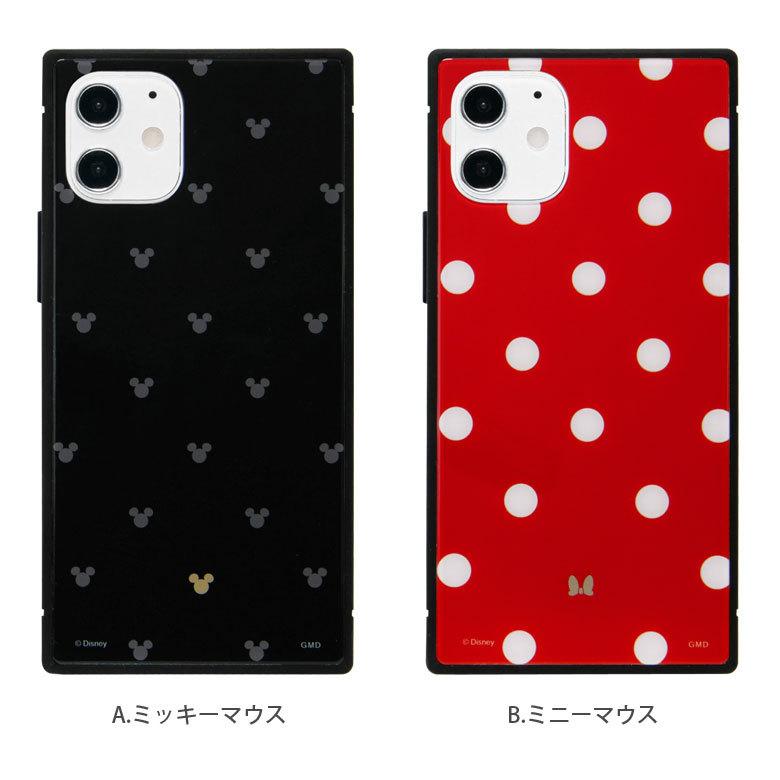 iPhone12 mini ケース ガラス スクエア ディズニー iPhone 12mini アイフォン12 mini ケース ミッキー ミニー プーさん トイストーリー dn-786 |  | 04