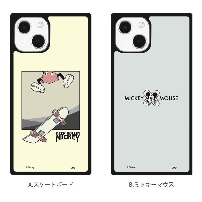 iPhone13 mini ケース ディズニー ガラス スクエア iPhone 12mini アイフォン iPhone13mini ケース ミッキーマウス  dn-912 |  | 03