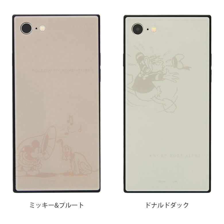 iPhone SE ケース 第2世代 第3世代 ディズニーキャラクター ガラス スクエア iPhone8 iPhone7 iPhoneSE 2020 アイフォン8　dn-995 |  | 04