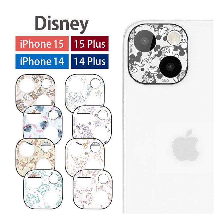 カメラカバー iPhone15 iPhone15Plus ガラス ディズニー ディズニー・ピクサーキャラクター カメラフィルム iPhne14 14 Plus　dng-172 | 