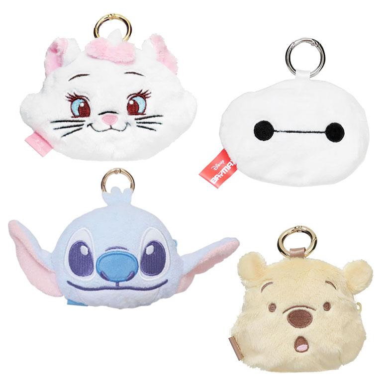 ぬいぐるみ Disney ディズニー キャラクター 収納ケース付き ケース ディズニー ぬいぐるみ マルチポーチ カラビナ付き dng-179