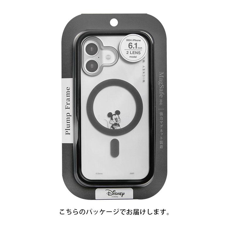 iPhone16 ケース クリア MagSafe 対応 ディズニー キャラクター