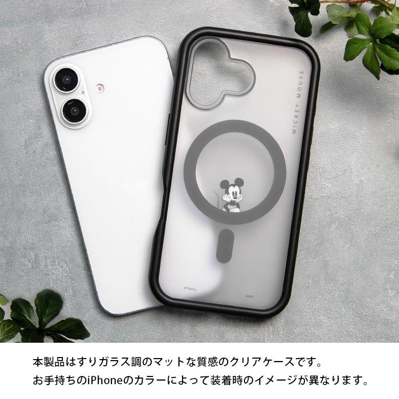 Disney ミッキーマウス iPhone スマホケース　MagSafe 対応 iPhone 16 ケース MagSafe対応 ミッキー iPhone16 ディズニー