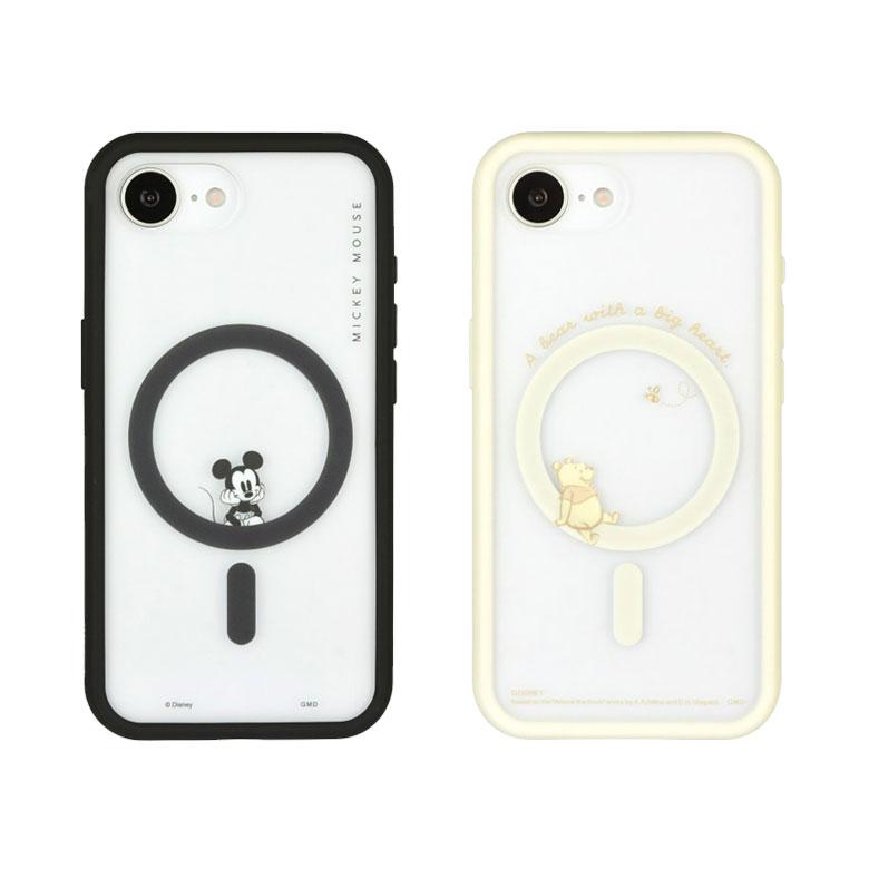 iPhone16e ケース ディズニーキャラクター IIIIfit プランプフレーム クリア iPhone16 e アイホン グッズ プーさん ミッキー スマホケース |  | 01